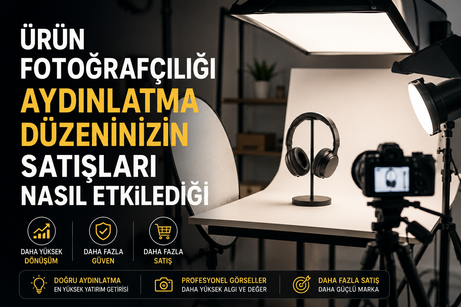 E-Ticaret Satıcıları İçin En İyi Ürün Fotoğrafçılığı Aydınlatma Kurulumu