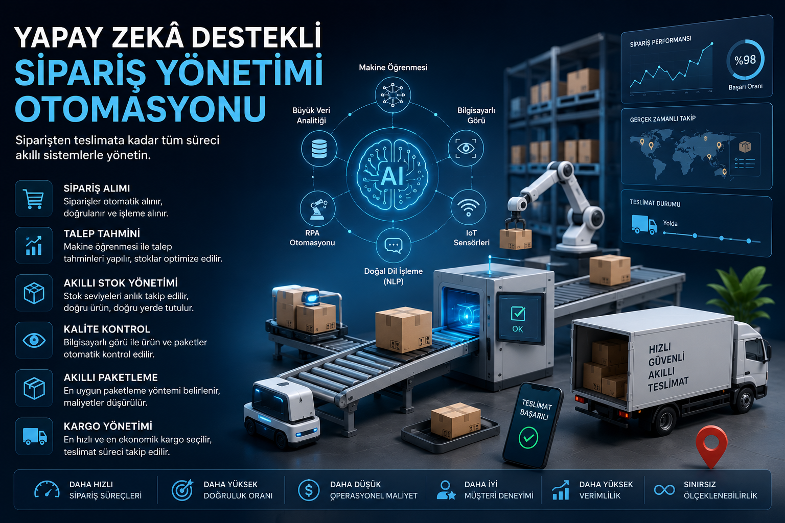 Yapay Zekâ Destekli Sipariş Yönetimi Otomasyonu Nedir?